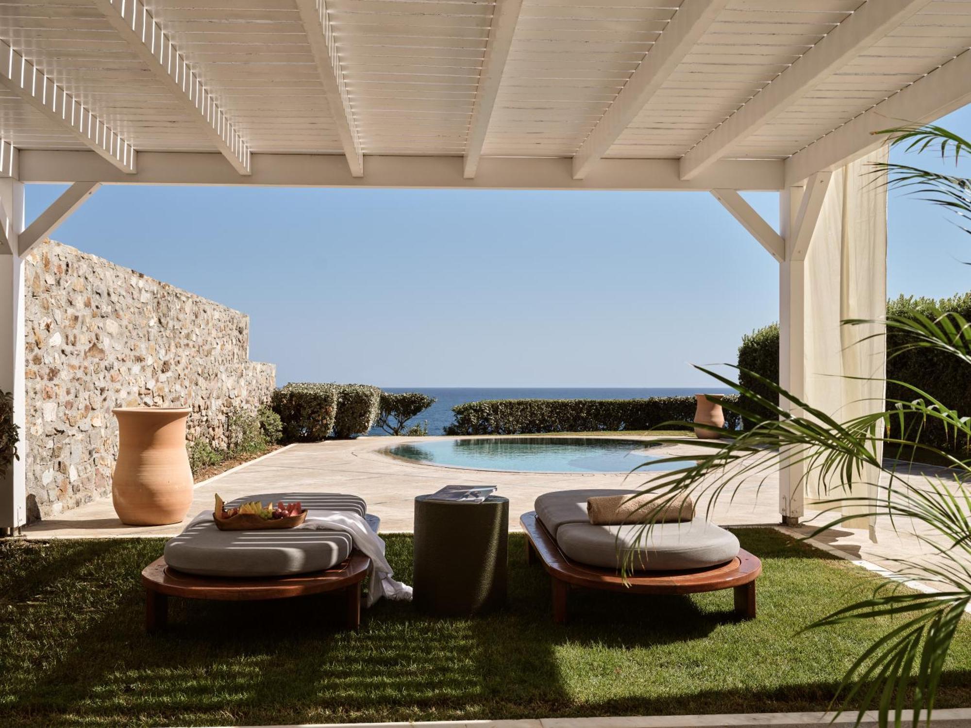 The Royal Blue A Luxury Beach Resort (Adults Only) Panormos  Bagian luar foto
