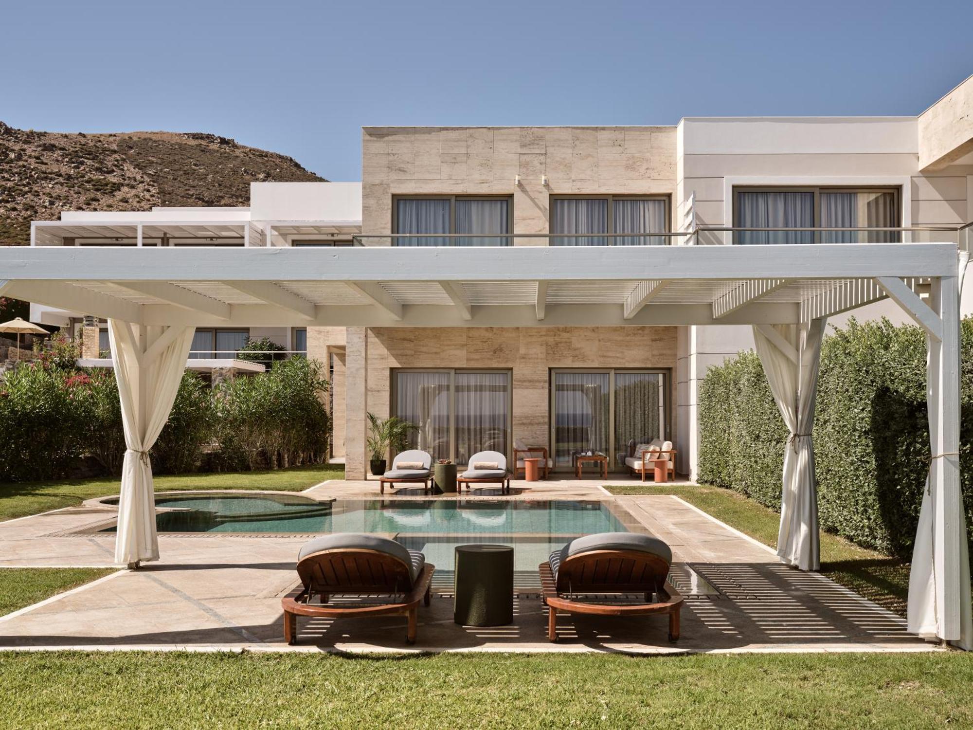 The Royal Blue A Luxury Beach Resort (Adults Only) Panormos  Bagian luar foto