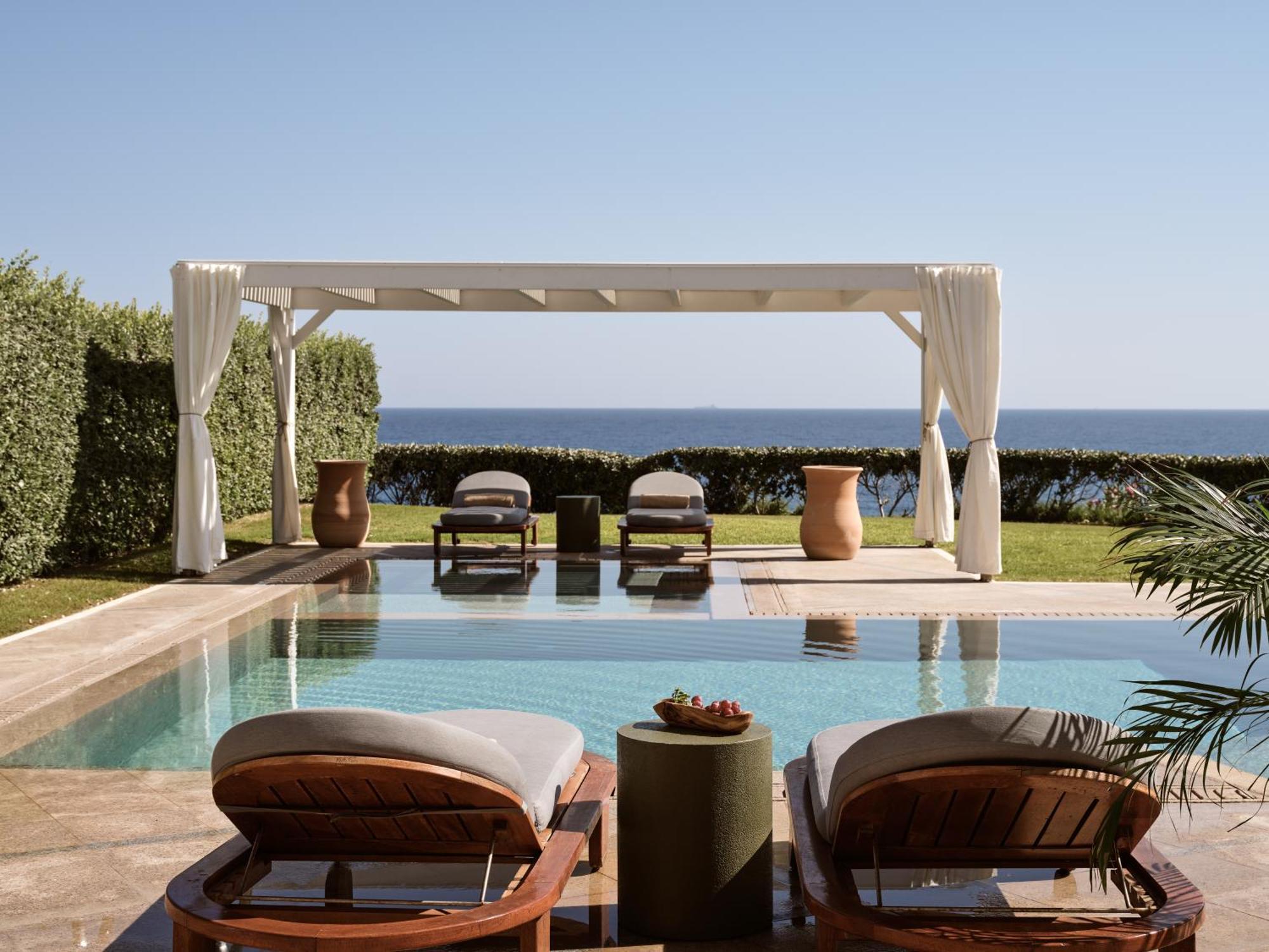The Royal Blue A Luxury Beach Resort (Adults Only) Panormos  Bagian luar foto